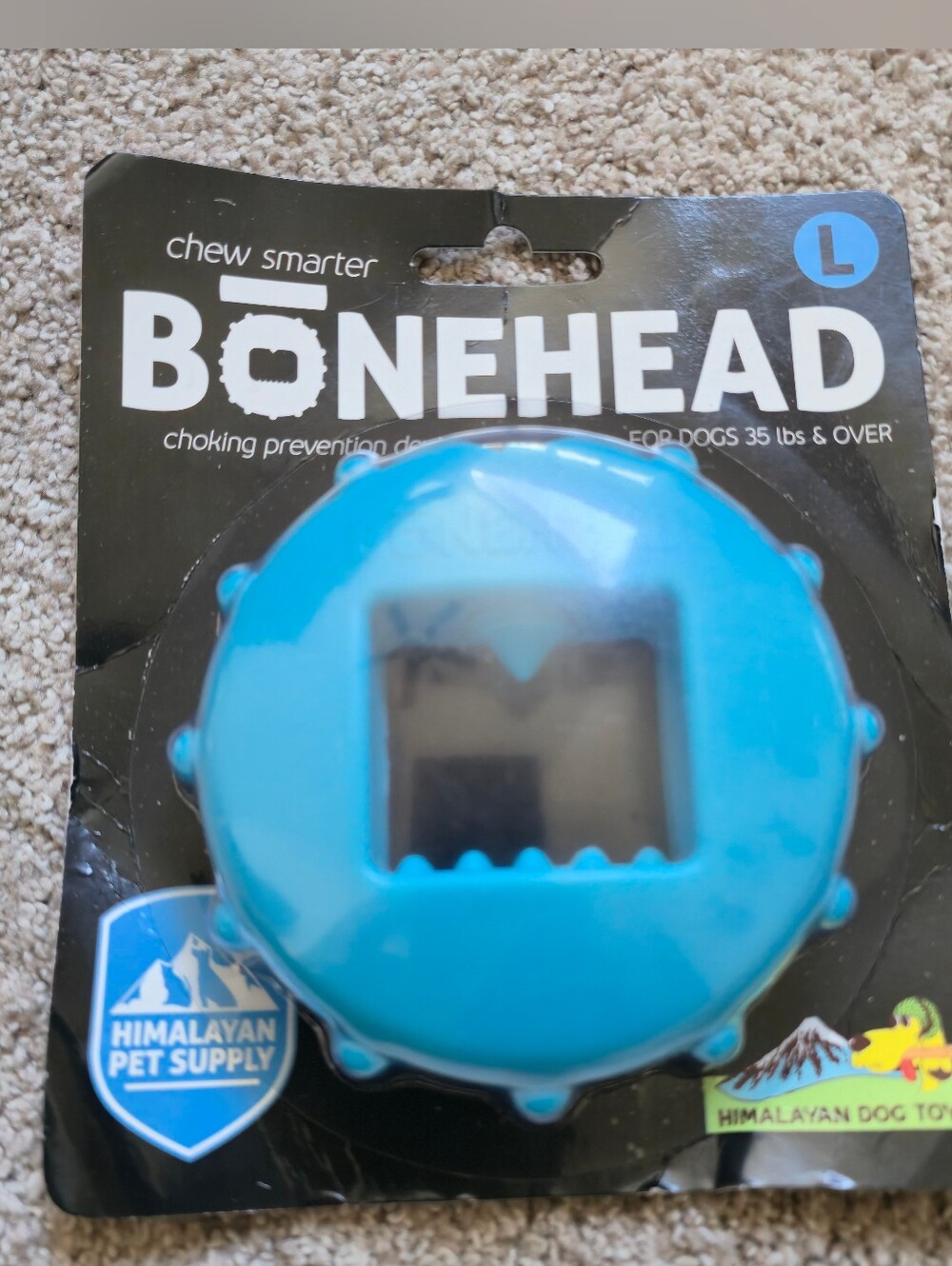Bonehead Large Dog Chew Holder, Secures Chews for Dogs, Chew Smarter and Long...